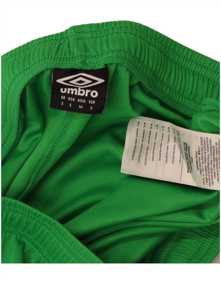 Мужские спортивные шорты Umbro, маленькие зеленые, полиэстер