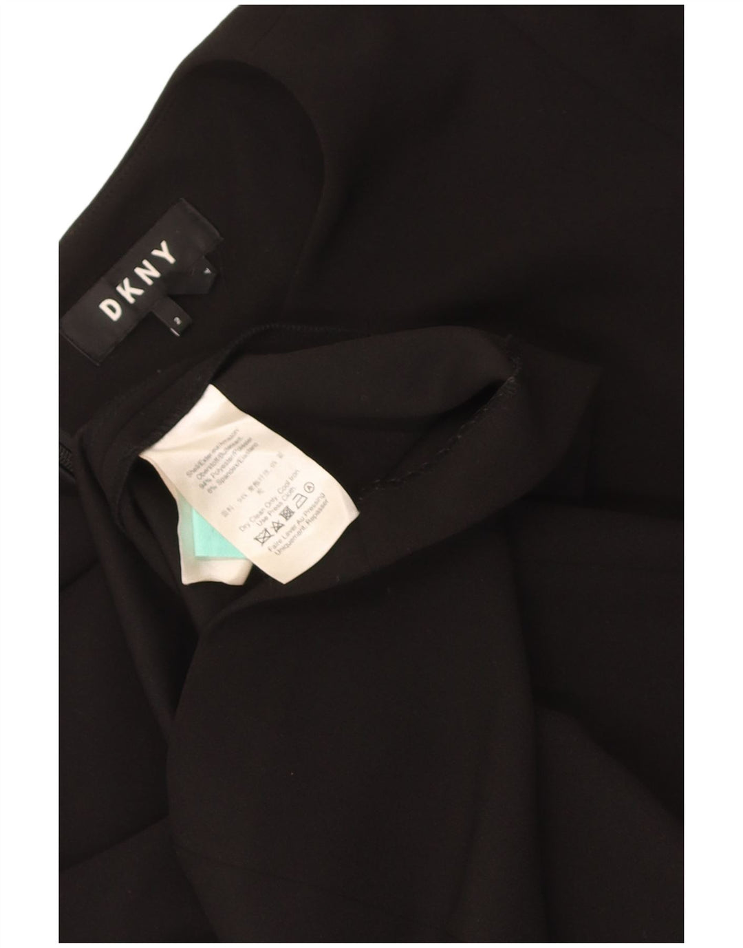 Женское платье-футляр Dkny с рукавом 3/4, США 2 XS, черный полиэстер