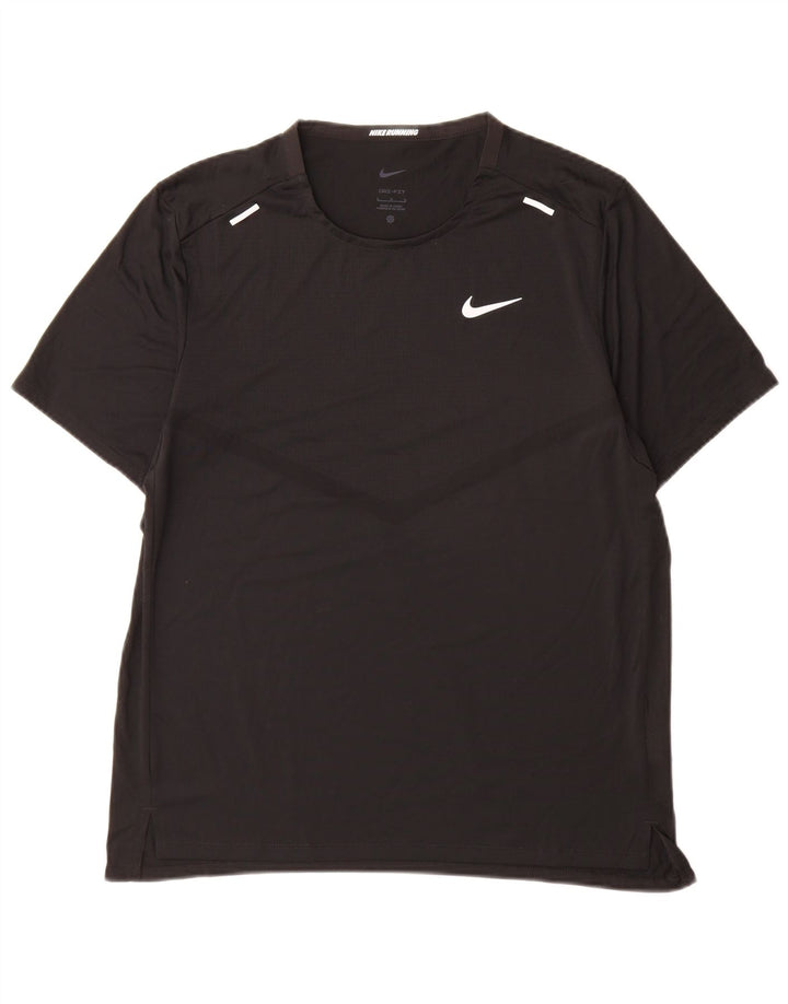 Мужская футболка Nike Dri Fit, большой черный полиэстер