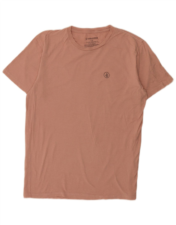Volcom Мужская футболка из хлопка большого размера розового цвета