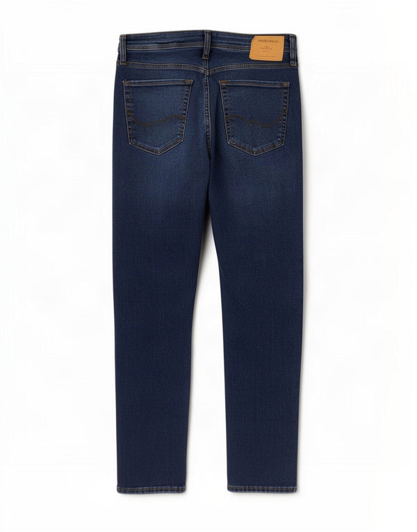 Мужские джинсы GLENN Slim W33 L32 Jack & Jones из хлопка темно-синего цвета