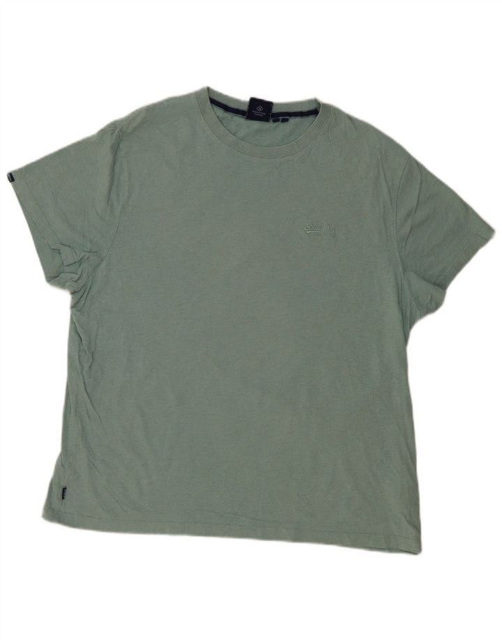 Мужская футболка Superdry Top 2XL, зеленый хлопок