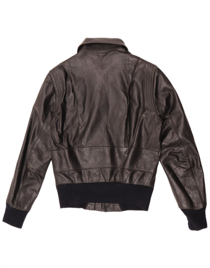 Винтажная мужская куртка-бомбер UK 34 XS, черная