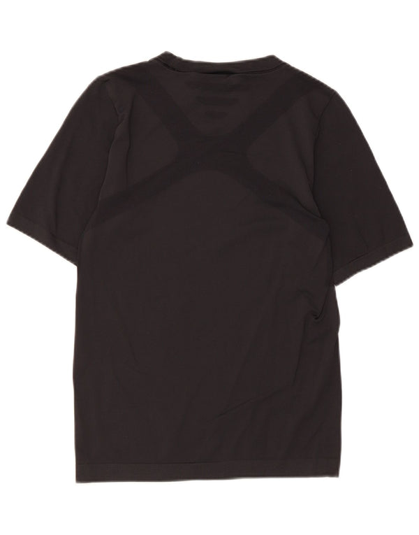Женская футболка Adidas Climalite Top UK 12 Medium Black Полиамид