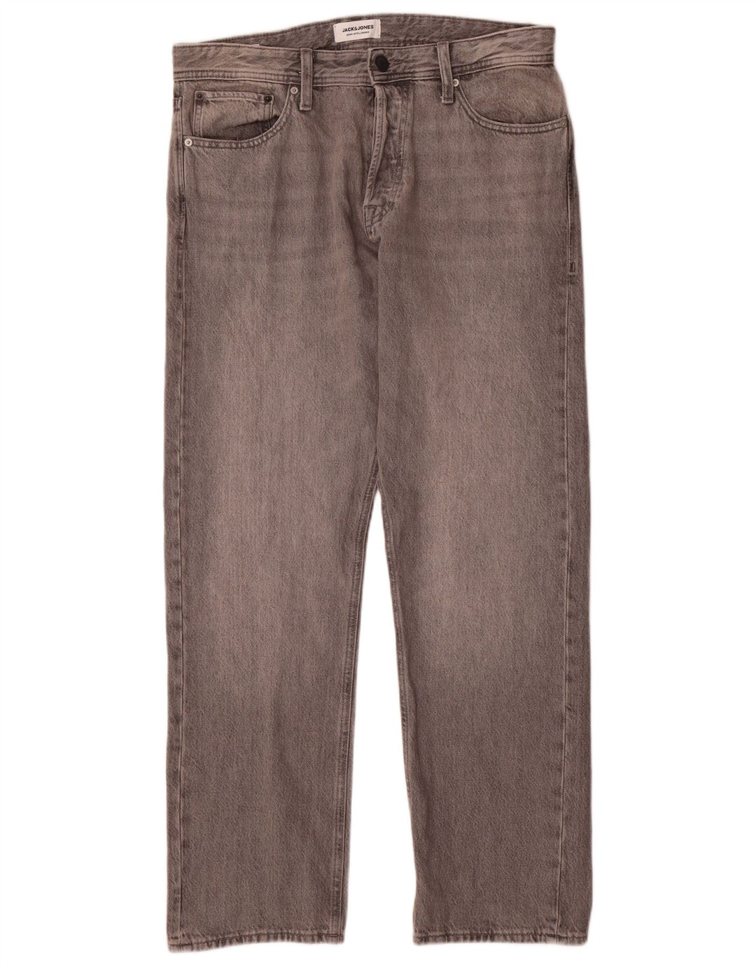 Мужские узкие джинсы Jack & Jones W33 L32, серый хлопок