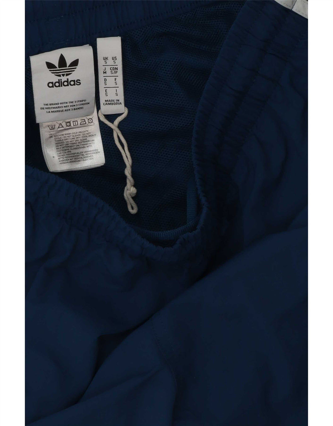 Мужские спортивные шорты Adidas, маленькие синие спортивные шорты из полиэстера