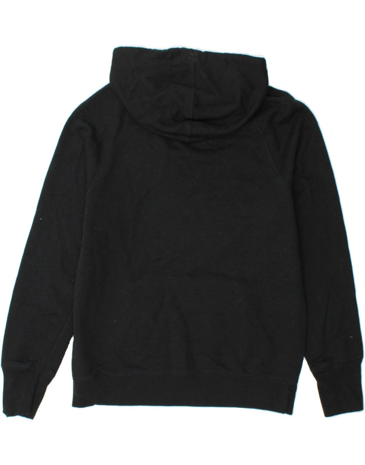 CHAMPION Womens Graphic Hoodie Jumper UK 10 Small Black Polyester Vintage Champion and Second-Hand Champion from Messina Hembry 
