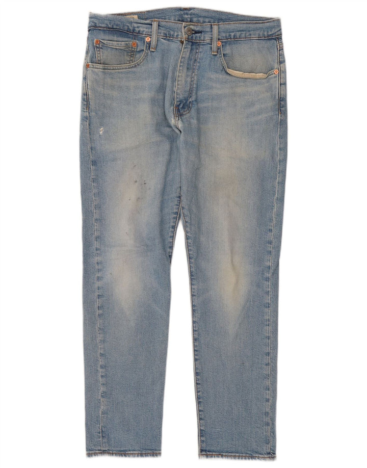 Мужские зауженные зауженные джинсы Levi's 512 W32 L30 синие, хлопок