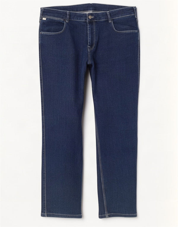 Мужские прямые джинсы Calvin Klein IT 52 XL W36 L29 Темно-синие, хлопок