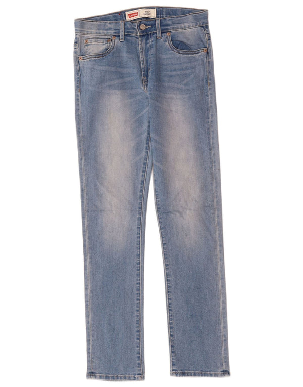 Прямые джинсы Levi's 510 для мальчиков 13–14 лет W28 L30, синий хлопок