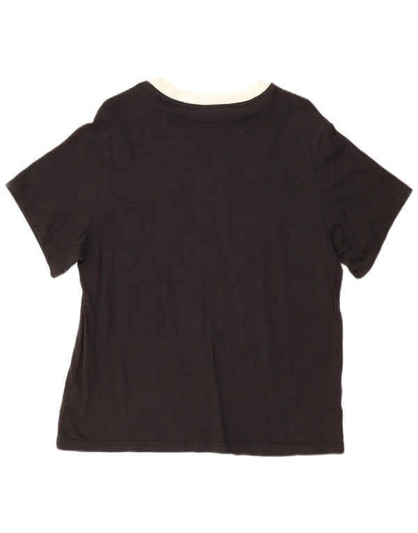 Женская футболка ADIDAS Top UK 12, средний черный хлопок