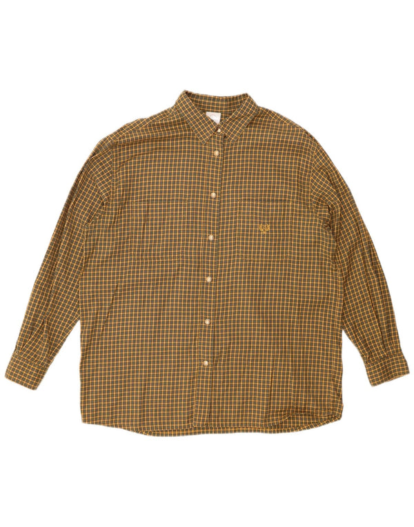 Женская фланелевая рубашка BOGNER US 18 2XL, хлопковая желтая клетка