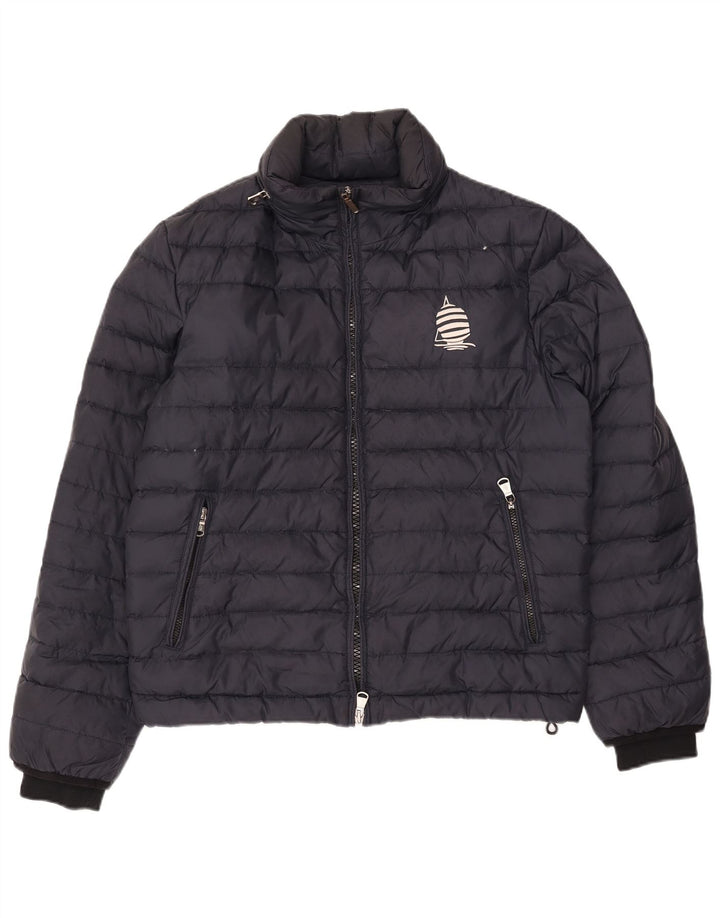MARINA YACHTING Womens Padded Jacket IT 48 XL Navy Blue Polyamide