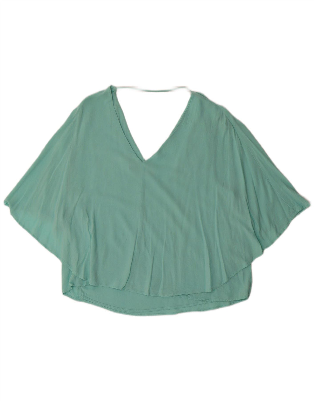 Женская блузка Zara Top UK 14, большой бирюзовый цвет