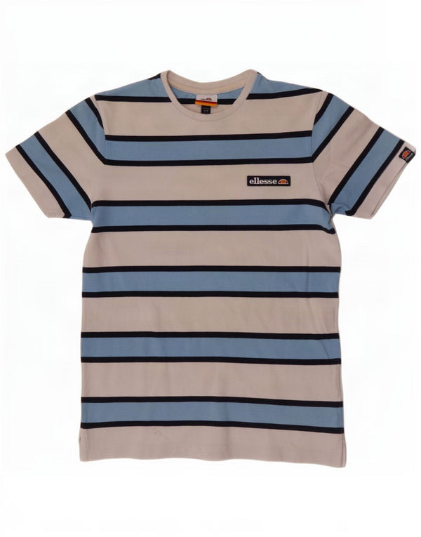 Мужская футболка Ellesse, маленькая, белая в полоску
