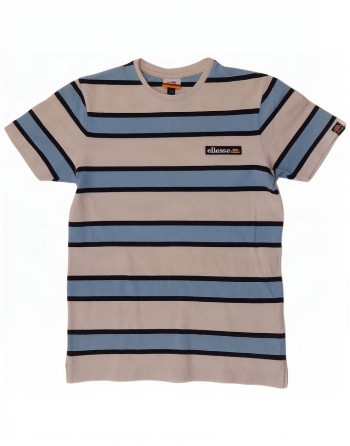 Мужская футболка Ellesse, маленькая, белая в полоску