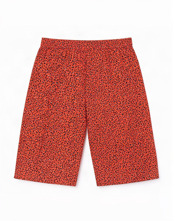 Женские капри Marks & Spencer UK 20 2XL W42 Красный с животным принтом