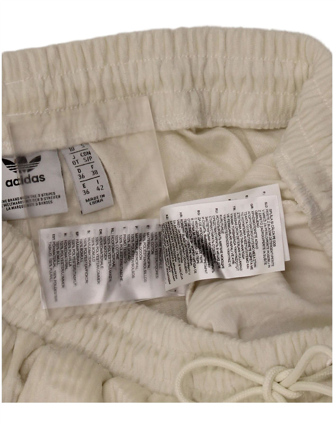 Женские спортивные брюки Adidas Joggers UK 10, маленький белый полиэстер
