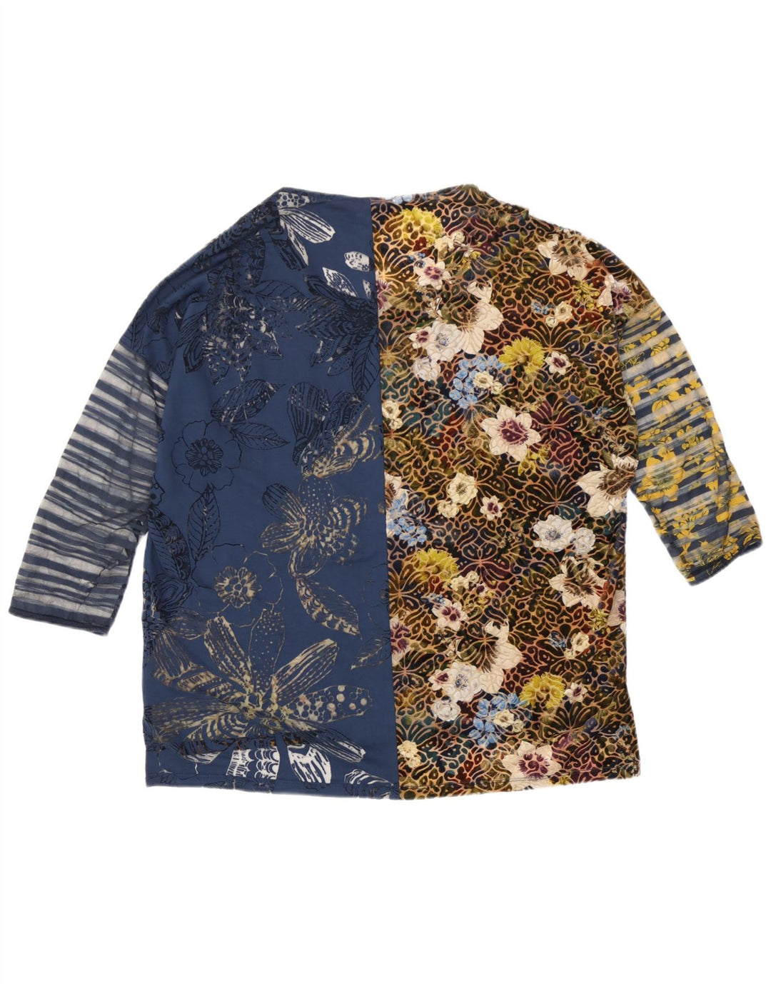 Женский оверсайз-топ Desigual с рукавом 3/4, Великобритания, 16 больших разноцветных цветов