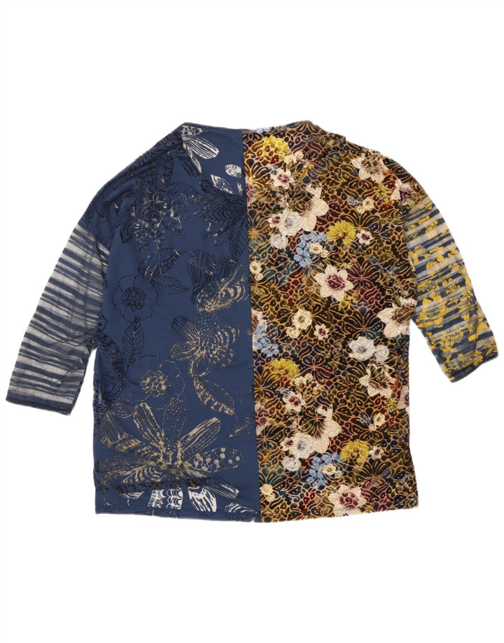 Женский оверсайз-топ Desigual с рукавом 3/4, Великобритания, 16 больших разноцветных цветов