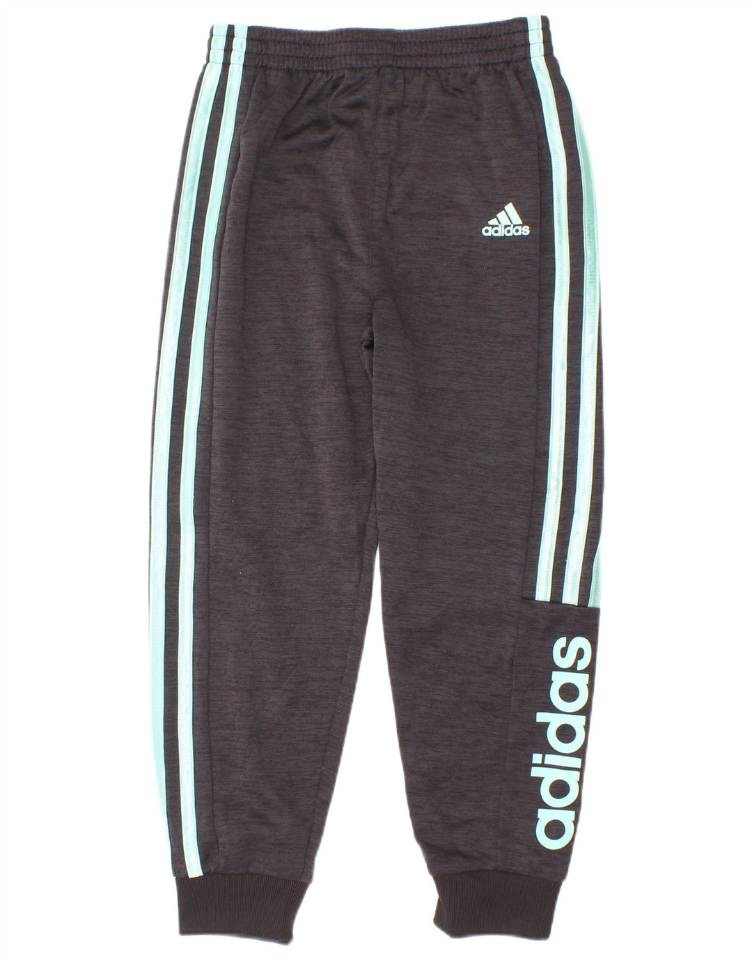 Спортивный костюм Adidas для мальчиков с графическим рисунком Брюки для бега 5-6 лет Серый полиэстер