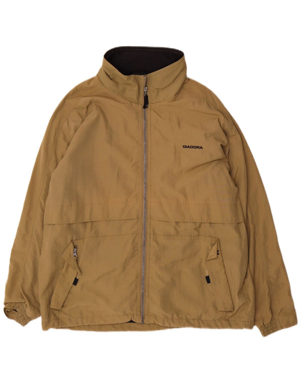 Мужская дождевик Diadora с капюшоном UK 42 XL Хаки Полиамид