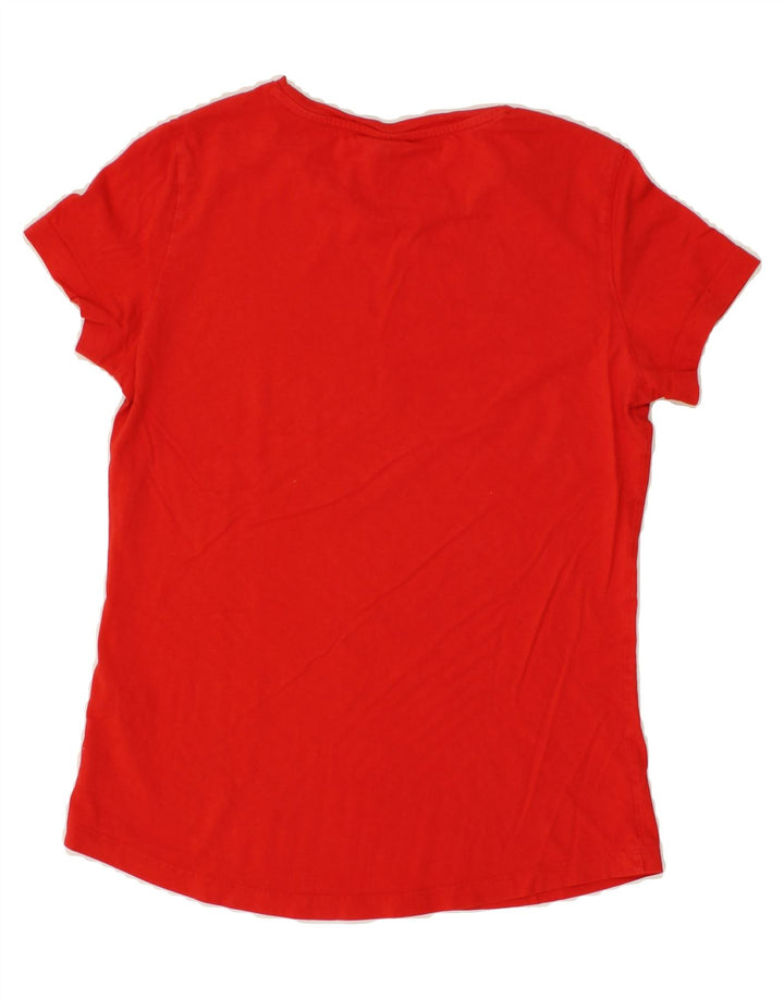 PUMA Womens Graphic T-Shirt Top UK 12 Medium Red Cotton Vintage Puma and Second-Hand Puma from Messina Hembry 