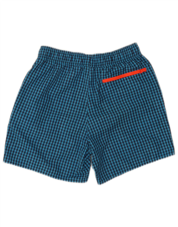 Мужские шорты для плавания ADIDAS XS синие, полиэстер в мелкую клетку