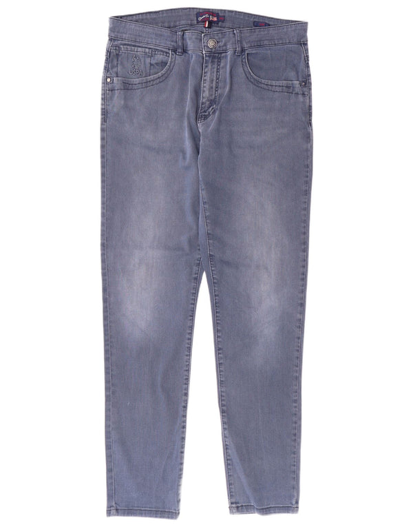 США ПОЛО ASSN. Мужские узкие джинсы W34 L31 темно-синие, хлопок