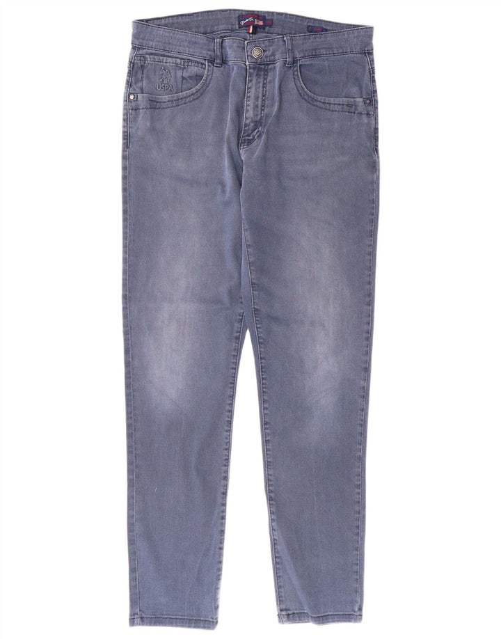 США ПОЛО ASSN. Мужские узкие джинсы W34 L31 темно-синие, хлопок