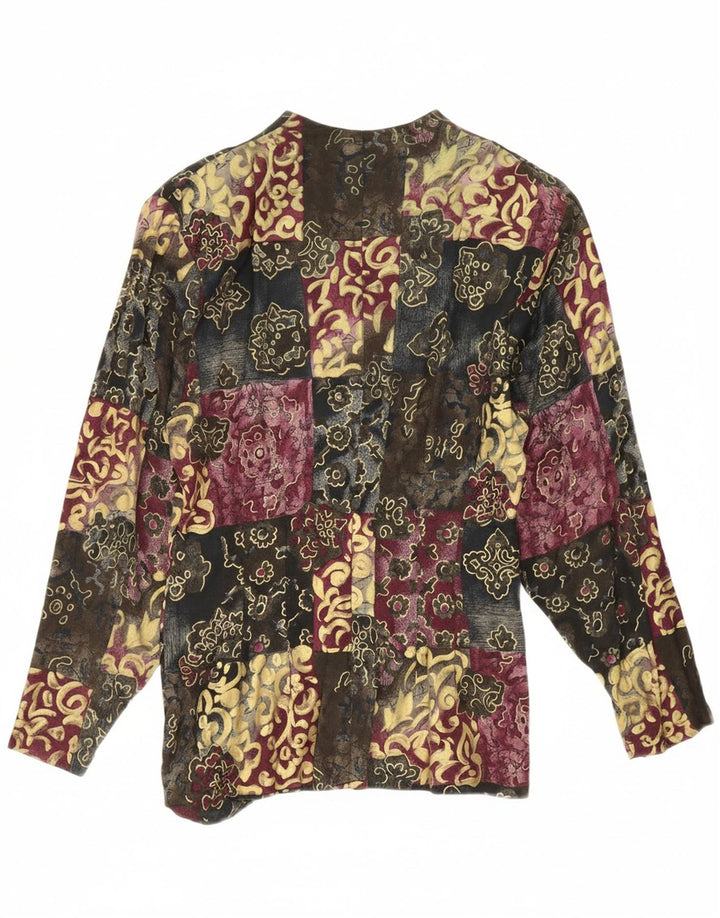 VINTAGE Womens Shirt Blouse UK 12 Medium Multicoloured Paisley