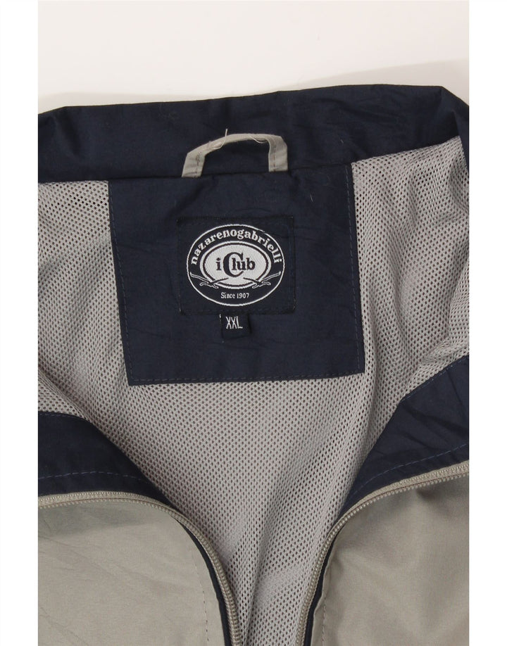 Мужская куртка-бомбер Nazareno Gabrielli UK 44 2XL Серый Полиэстер