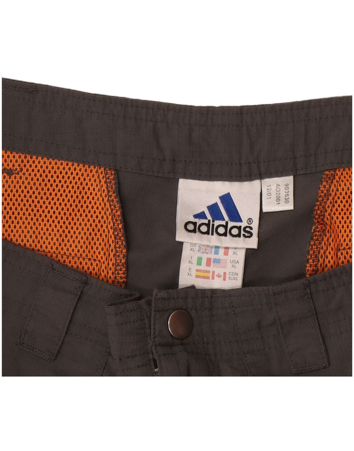 Adidas Мужские повседневные шорты XL W38 Серый полиэстер