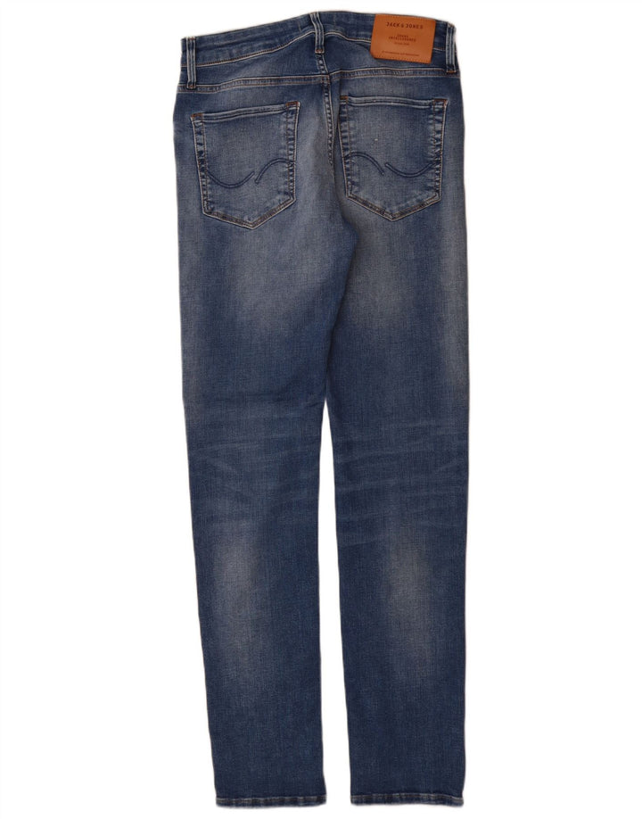 Мужские узкие джинсы Jack & Jones W28 L32 синие, хлопок