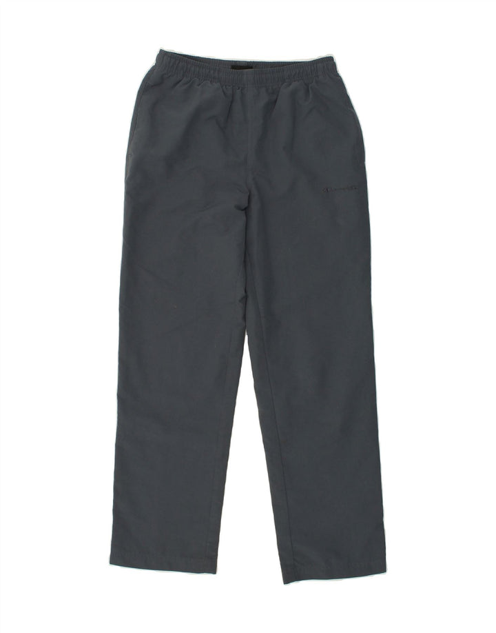 CHAMPION Boys Tracksuit Trousers 13-14 Years Grey Polyester | Vintage Champion | Thrift | Second-Hand Champion | Used Clothing | Messina Hembry 