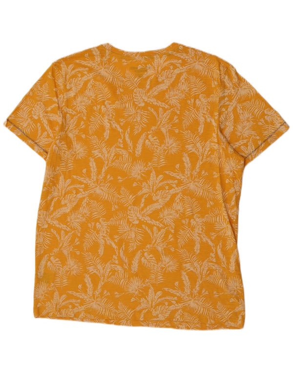 Мужская футболка приталенного кроя Jack & Jones Top XL, желтый цветочный хлопок