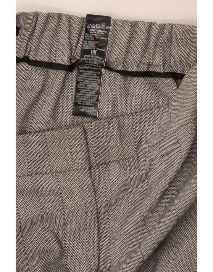 Женские прямые капри Marks & Spencer UK 12 Medium W30 L23 Серые