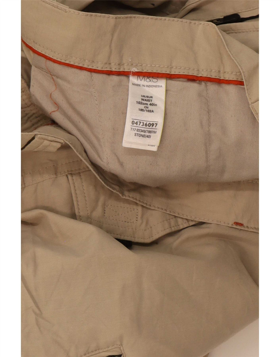 Мужские шорты-бермуды Marks & Spencer W40 XL, бежевые, хлопок