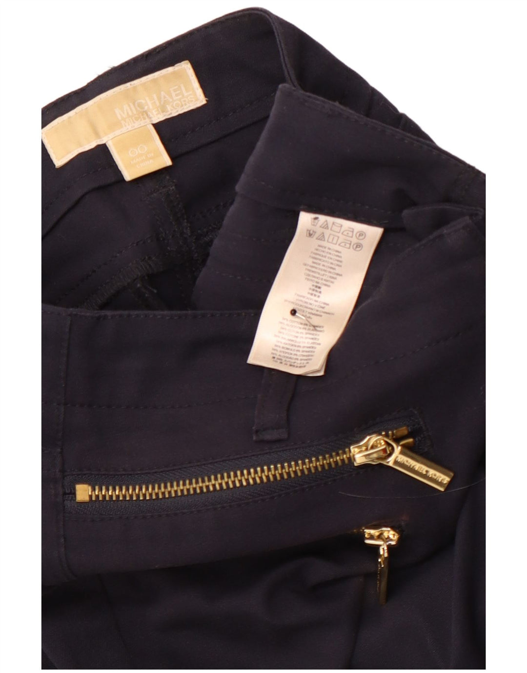 MICHAEL KORS Женские повседневные узкие брюки US 00 2XS W26 L28 Темно-синие