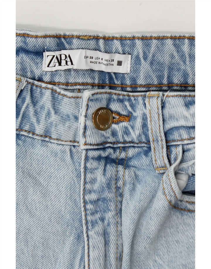 Женские зауженные джинсы Zara EU 38, маленькие W28 L28, синие