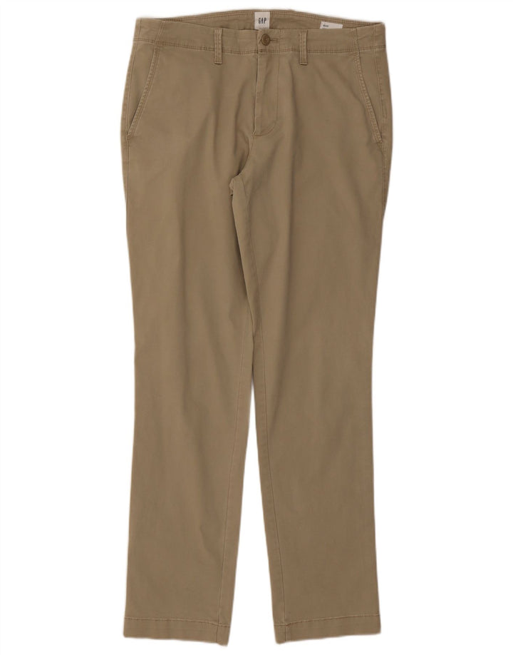 Мужские брюки-чиносы Gap W32 L32 бежевого цвета, хлопок