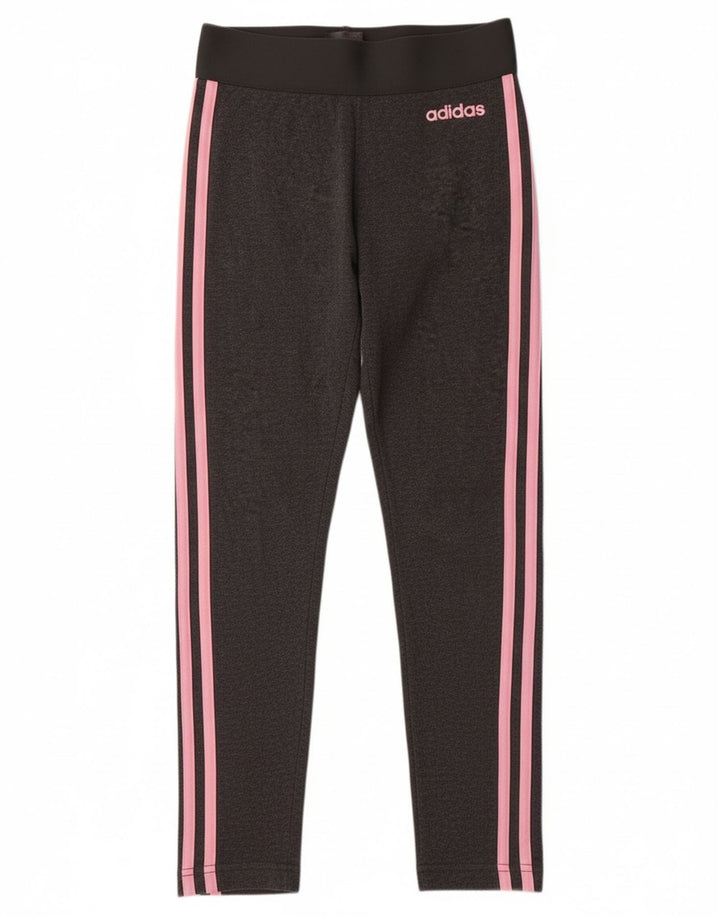 ADIDAS Womens Graphic Leggings UK 0/2 2XS  Grey