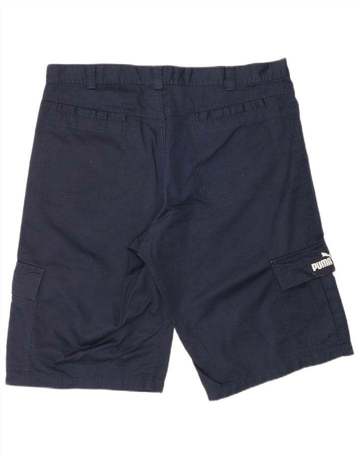 Мужские шорты-карго PUMA Medium W32, темно-синие, хлопок