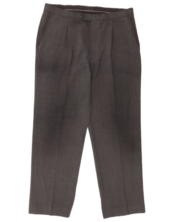 Мужские костюмные брюки Marks & Spencer W34 L28 серые