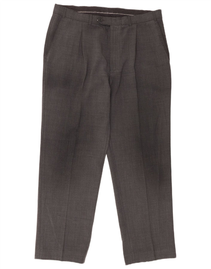 Мужские костюмные брюки Marks & Spencer W34 L28 серые