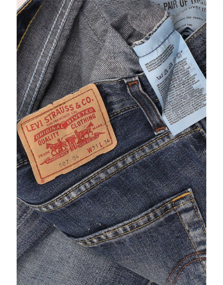Мужские джинсы Levi's 507 Bootcut W31 L34 синие, хлопок
