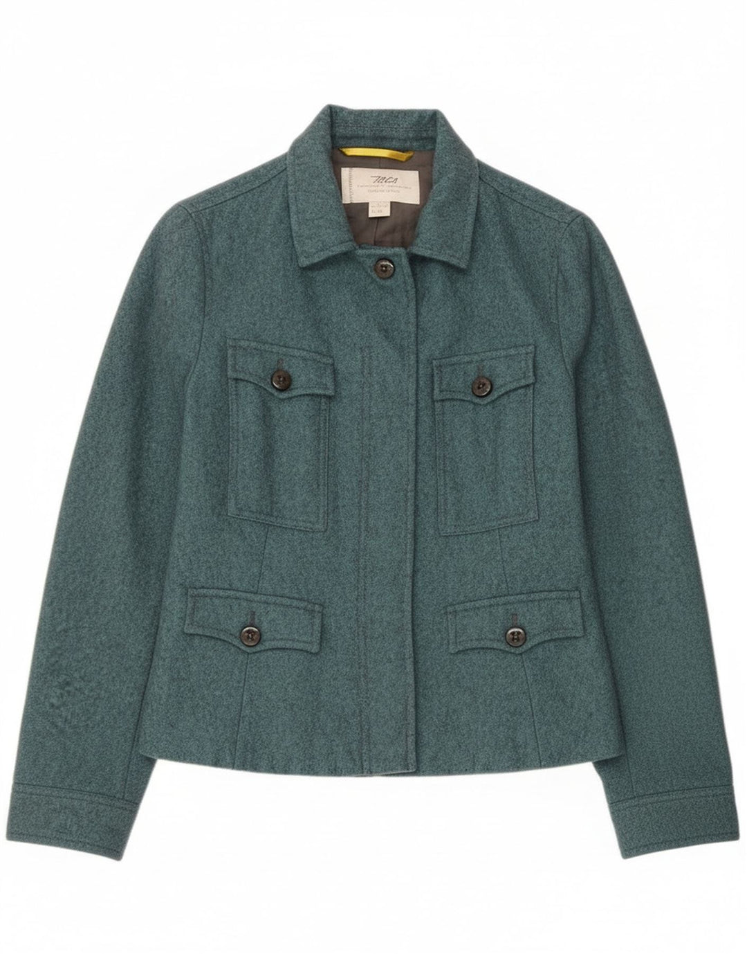 Женская куртка Marlboro Classics UK 12, шерсть среднего цвета, синяя