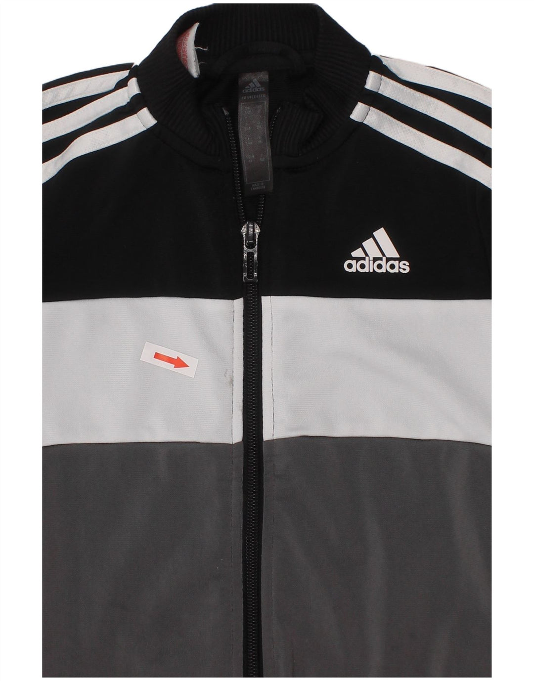 Спортивный костюм Adidas для мальчиков, верхняя куртка 3-4 лет, черный полиэстер с цветными блоками