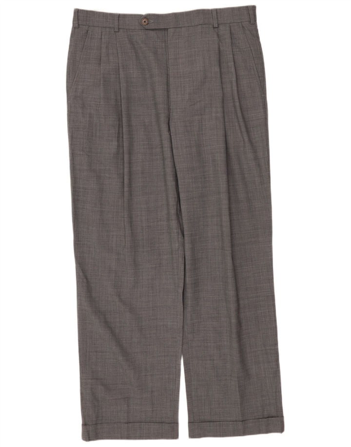 Мужской костюм из 2 предметов BROOKS BROTHERS 346 с 2 пуговицами, Великобритания 42 XL W34 L29, серая шерсть