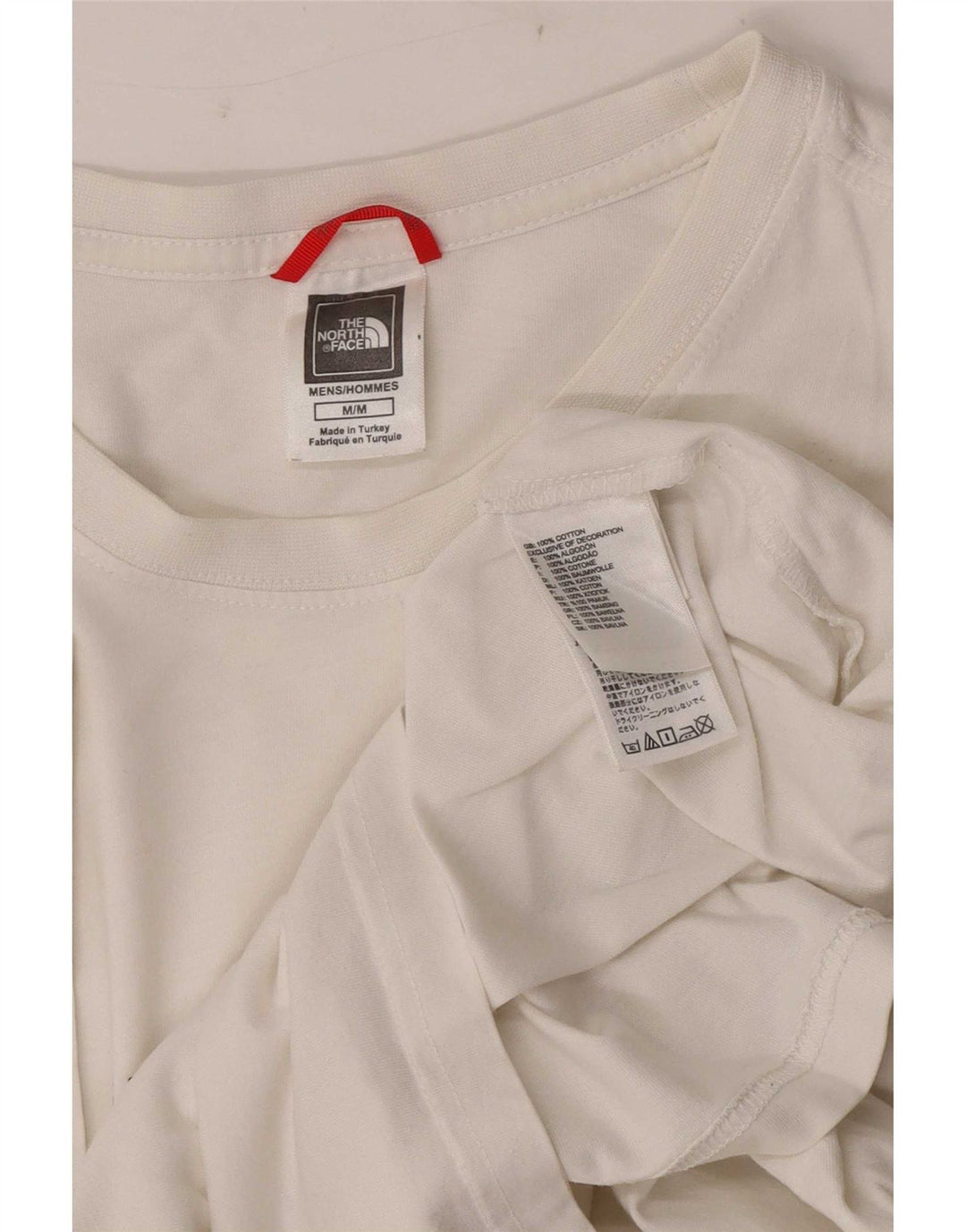 Мужская футболка The North Face Top из белого хлопка среднего размера